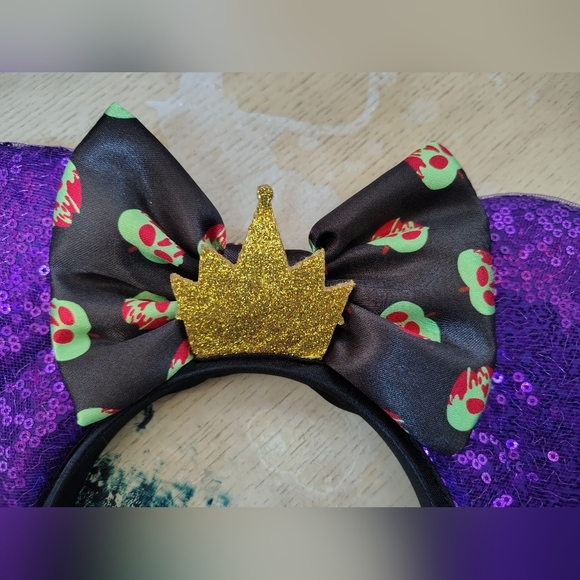 2023 Disney Villains Evil Queen Headband Snow White Minnie Ears Disneyland - Picture 2 of 7